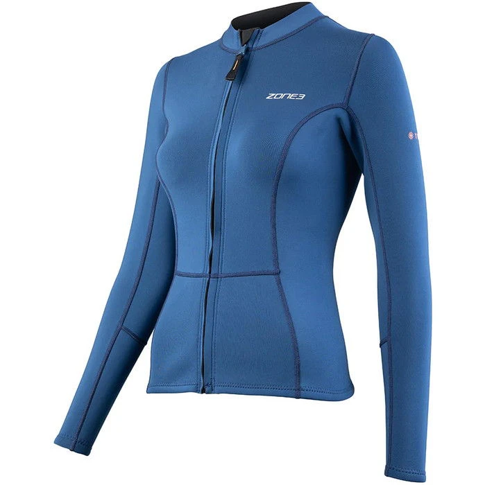 Zone3 Womens Yulex 1.5mm Front Zip Long Sleeve Swim Top 3 Zone3 Womens Yulex 1.5mm Front Zip Long Sleeve Swim Top
