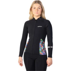 GUL Womens Luna7 Front Zip SUP Wetsuit Jacket -Mystic || Rip Curl || GILL Shop 39995 202320Gul20Womens20Luna720Front20Zip20Wetsuit20Jacket20LA6301 C120 20Black2020Jungle2020side201.700x700