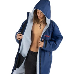 Dryrobe Advance Long Sleeve Change Robe V3 -Mystic || Rip Curl || GILL Shop 44394 202320Dryrobe20Advance20Long20Sleeve20Changing20Robe20Poncho20DALSV320 20Navy20Blue2020Grey20front203.700x700