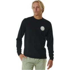 Rip Curl Mens Wetsuit Icon Long Sleeve T-Shirt -Mystic || Rip Curl || GILL Shop 44723 202320Rip20Curl20Mens20Wetsuit20Icon20Long20Sleeve20T Shirt200CCMTE20 20Black202.700x700